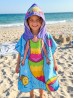 Kids Mermaid Patterned Hoodie Towel
